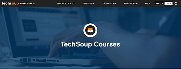 the TechSoup Courses page