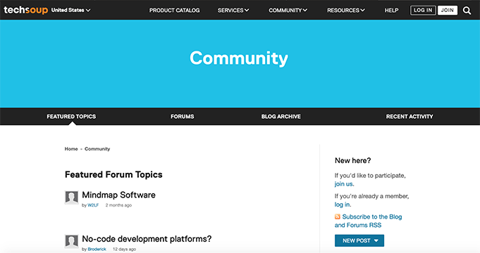 the Featured Forum Topics page