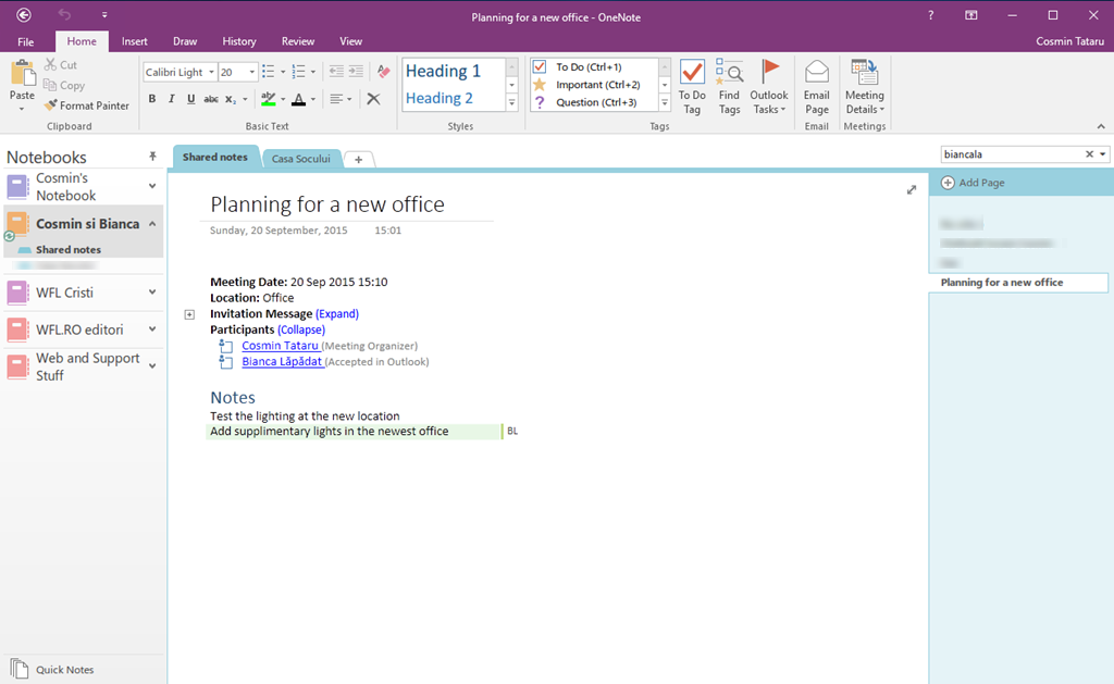 using onenote to stay organized