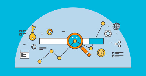 Illustration of a dashboard representing optimization of keywords to improve rankings | TechSoup