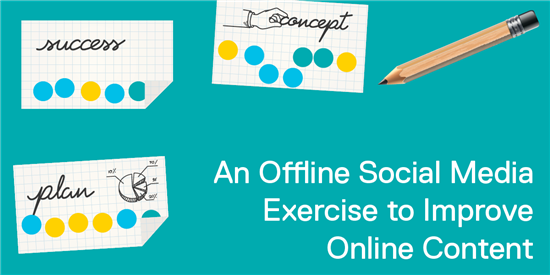 An Offline Social Media Exercise That Improves Online Content